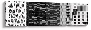 Obraz architektury czarno-białej (170x50 cm)