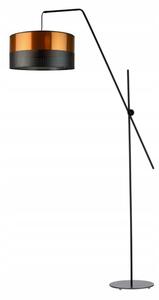 Lampa stojąca podłogowa przegubowa regulowana z abażurem walec MODERN