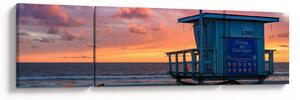 Obraz z plaży Santa Monica (170x50 cm)