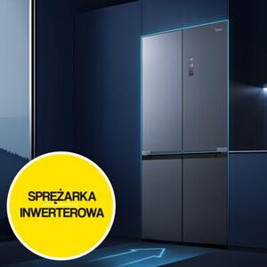 Lodówka MIDEA MDRM706BIE70 SLOT IN Side by Side 191cm No Frost Szara