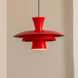 Lampa wisząca Plato Luminex, możliwość ściemniania, czerwony, salon / jadalnia, metal, nowoczesny