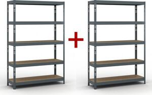 Regał półkowy 1+1 GRATIS, 1786x1200x400 mm, nośność 280 kg