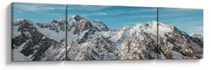 Obraz ośnieżonych szczytów, Fiordland (170x50 cm)