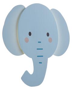 Dziecięca lampa ścienna niebieska z LED z 3-stopniowym ściemnianiem - Ellie the Elephant