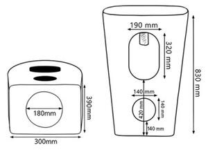 Umywalka nablatowa HYDROSAN CLARO-WH-490 Owalny Biały