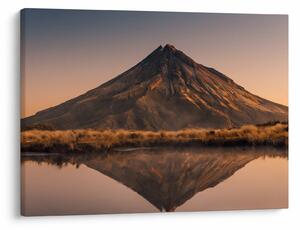 Obraz odbicia góry Taranaki, Nowa Zelandia (70x50 cm)