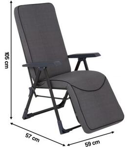 Fotel ogrodowy PATIO Modena Plus Black Edition H024-07PB