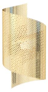 Złoty ażurowy kinkiet metalowy - D144-Evitos