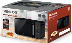 Kuchenka mikrofalowa SENCOR SMW 1919BK 700W średnica 25.5 cm pojemność 20L