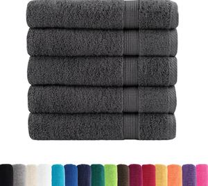 Ręczniki premium, SOLUND 25 szt., antracytowe, 100x150 cm, 600 g/m²