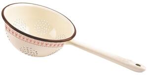 Cedzak kuchenny emaliowany beżowy TONCA 20 cm