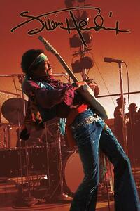 Plakat, Obraz Jimi Hendrix - Live, (61 x 91.5 cm)
