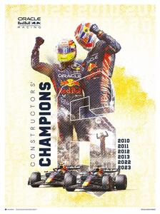 Druk artystyczny Oracle Red Bull Racing - F1 World Constructors' Champions 2023, (30 x 40 cm)