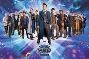 Plakat, Obraz Doctor Who - 60th Anniversary, (91.5 x 61 cm)