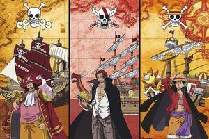 Plakat, Obraz One Piece - Captains Boats, (91.5 x 61 cm)