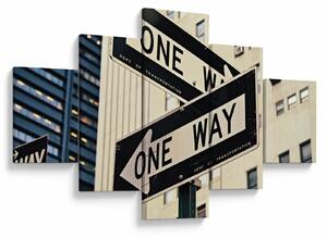 Obraz - New York ONE WAY (125x70 cm)