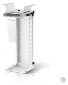 Uchwyt na komputer pod biurko, regulowany, metalowy, biały: PC HOLDER
