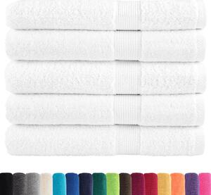 Ręczniki premium, SOLUND, 25 szt., białe, 80x200 cm, 600 g/m²