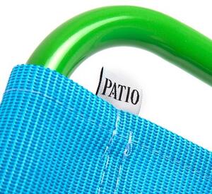 Leżak PATIO Siesta D032-11OW Niebiesko-zielony