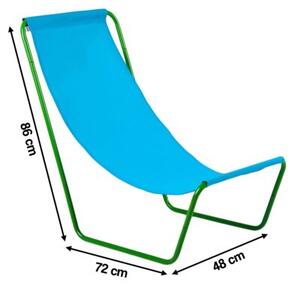 Leżak PATIO Siesta D032-11OW Niebiesko-zielony