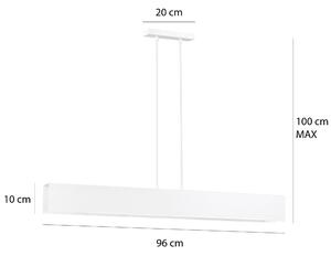 Gentor 4 White 673/4 Oryginalna Lampa Wisząca Biała Loft Regulowana Metalowa Design