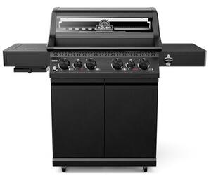 Grill ogrodowy gazowy KOLER Krone S1 Czarny 21.6 kW 73 x 46 cm