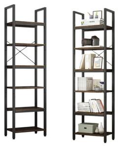Regał Na Książki Biblioteczka Wąski Wysoki Loft Industrial Słupek Vintage