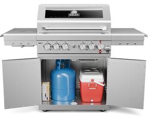 Grill ogrodowy gazowy KOLER Krone S2 Silver 21.6 kW 74 x 46 cm