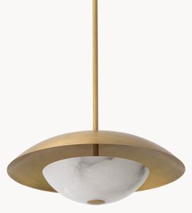 Lampa wisząca z alabastrowym kloszem Marcona