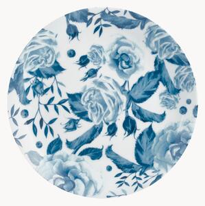 Komplet talerzy z porcelany Blue Rose, 6 elem