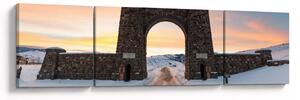 Obraz bramy, Yellowstone (170x50 cm)