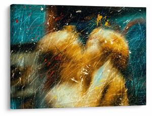 Obraz - Całujące się anioły (70x50 cm)