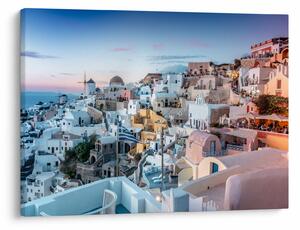 Obraz - Zmierzch na Santorini (70x50 cm)