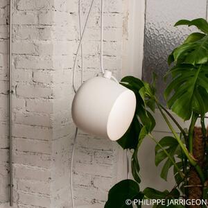 FLOS Lampa wisząca designerska AIM Small, możliwość ściemniania, biały / opal, salon / jadalnia, aluminium, design
