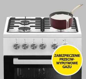 Kuchnia BEKO FSE52020DWD Grill Termoobieg Czyszczenie parą
