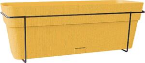 STEFANPLAST Stół balkonowy ETHICA - 9 litrów - 50 x 18 x 17 cm - kolor musztardowy