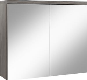Szafka azienkowa z lustrem Toledo 80 x 60 cm szary db – szafka azienkowa z lustrem i 2 drzwiami