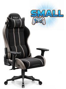 Fotel gamingowy młodzieżowy Diablo X-One Small Size materiałowy, Camel Black