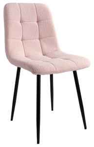 Krzesło DENVER TEDDY Boucle Różowe