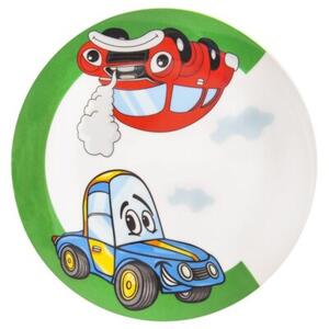 Zestaw śniadaniowy dziecięcy porcelanowy AUTO 3 el