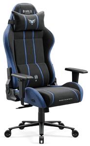 Fotel gamingowy materiałowy Diablo X-One 2.0 Normal Size, kolor Night Blue