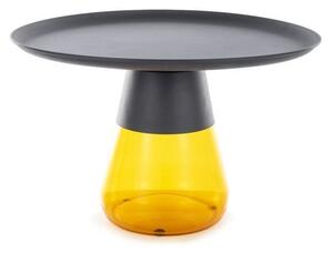 Stolik kawowy TIFFANY B 70x70 czarny/pomaraÅczowy