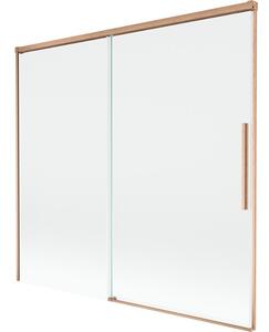 Mexen Rox parawan nawannowy 2-skrzydłowy rozsuwany 170 x 150 cm, transparent, miedź szczotkowana - 8C9-170-001-65-00