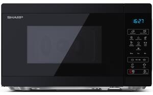Kuchenka mikrofalowa SHARP YC-MS02E-B 800W średnica 25.5 cm pojemność 20L Czarny