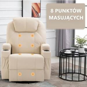Fotel masujący EXTRALINK EX.98192 Biały