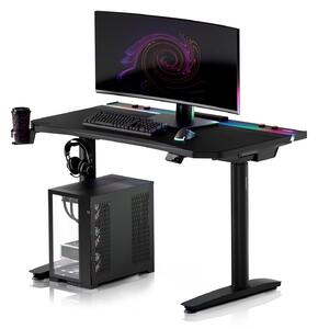 Biurko gamingowe elektryczne RGB Diablo X-Forge, 120x70 cm, czarne
