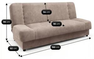 Wersalka RozkÅadana Sofa Z FunkcjÄ Spania Dwuosobowa Sztruks BeÅ¼owa PIANO