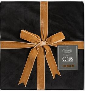 Obrus EUROFIRANY Velvet 145 x 220 cm Czarny