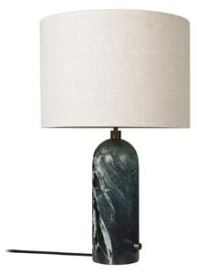 Lampa Stołowa GUBI, Gravity Large, ściemnialny, zielony, salon, kamień, design