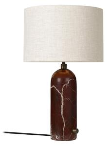 Lampa Stołowa GUBI, Gravity Small, ściemnialny, czerwony, salon, kamień, design